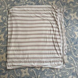Lou Lou & Company Cream and Tan Striped Blanket